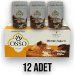 Osso 12'li Silindirli Damla Sakızlı Osmanlı Dibek Kahvesi (12x200=2400 gr) - Türk Kahvesi - 12 Adet