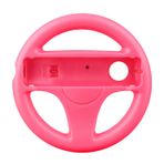 OSTENT Mario Kart Racing Spiele Lenkrad kompatibel für Nintendo Wii Remote Controller Farbe Pink