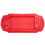 OSTENT Yumuşak Koruyucu Silikon Seyahat Taşıma Çantası Cilt Kapak Kılıfı Kol Sony PSP 2000/3000 Renk Kırmızı