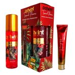 Ostwint Fragrance Mist Tropical Flower Vücut Spreyi 200ml & Vücut Kremi 50ml Set - Ferahlatıcı Deniz Esintisi ve Çiçeksi Parfüm Kokusu