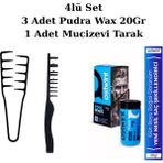Ostwint Profesyonel Şekil Tarağı & Ostwnt Profesyonel Saç Şekillendirici Pudra Wax Mavi 20GR X3ADET