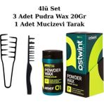 Ostwint Profesyonel Şekil Tarağı & Ostwnt Profesyonel Saç Şekillendirici Pudra Wax Yeşil 20GR X3ADET