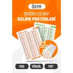 Ösym Doğru Cevap Kelime Posterleri - Yökdil Ydt Yds Çıkmış Kelimeler - 1066 Kelime - RHPOSTER01