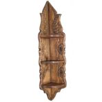 Otantik Çarşı Ahşap El Oyması Köşe Raf 85x15x15 cm.