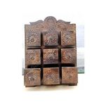 Otantik Çarşı Ahşap Masa Üstü Şifonyer Takı Kutusu Mücevherlik 45x35 cm, 68802