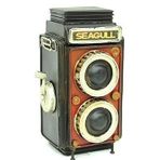 Otantik Çarşı Dekoratif Metal Fotoğraf Makinesi Kumbara C0323-1