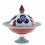 OTANTİK ÇİNİ Çintemani Dekorlu Şekerlik 21x30 Cm Dir