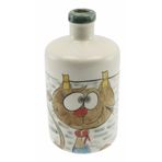 Otantik Çini Eğlenceli Pasaklı Kedi Mutfak Tipi Yağ Şişesi 900Ml