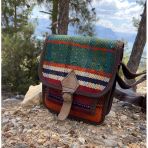 Otantik Kilim Desen Dokuma Çanta