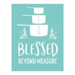 OTCRAFT Silkscreen Stencil Blessed Beyond Measure, Yeniden Kullanılabilir Kendinden Yapışkanlı İpek Serigrafi, Dekor/Baskı Ahşap/Kumaş/Duvar/Bardak/Tabak/Cam/Kağıt, Ev El İşi Projeleri Dekorasyon Deseni (21,5