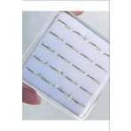 Öte Beri Hayallerin Ötesi Delikli Deliksiz Fake Sıkıştırma Kullanıma Uygun 1 Adet Gold Halka Hızma Küpe Piercing halka