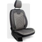 Otexo Carbon Hafif Ticari Arka (2+1) Airbag Uyumlu Ortopedik Destekli Universal Oto Koltuk Kılıfı Füme - Siyah - CRTCR