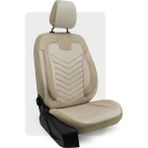 Otexo Carbon Hafif Ticari Arka (2+1) Airbag Uyumlu Ortopedik Destekli Universal Oto Koltuk Kılıfı Krem - Krem - CRTCR