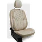 Otexo Panther Taytüyü Ortopedik Destekli Airbag Uyumlu Universal Oto Koltuk Kılıfı Krem - Krem