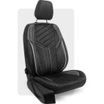 Otexo Panther Taytüyü Ortopedik Destekli Airbag Uyumlu Universal Oto Koltuk Kılıfı Siyah - Beyaz Ip