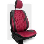 Otexo Panther Taytüyü Ortopedik Destekli Airbag Uyumlu Universal Oto Koltuk Kılıfı Siyah - Bordo