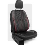 Otexo Panther Taytüyü Ortopedik Destekli Airbag Uyumlu Universal Oto Koltuk Kılıfı Siyah - Kırmızı Ip