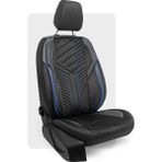 Otexo Panther Taytüyü Ortopedik Destekli Airbag Uyumlu Universal Oto Koltuk Kılıfı Siyah - Mavi Ip