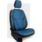 Otexo Panther Taytüyü Ortopedik Destekli Airbag Uyumlu Universal Oto Koltuk Kılıfı Siyah - Mavi