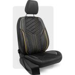 Otexo Panther Taytüyü Ortopedik Destekli Airbag Uyumlu Universal Oto Koltuk Kılıfı Siyah Sarı Ip - Siyah - Sarı