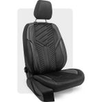 Otexo Panther Taytüyü Ortopedik Destekli Airbag Uyumlu Universal Oto Koltuk Kılıfı Siyah - Siyah