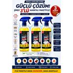 OTEXSA Çok Amaçlı Leke Çıkarıcı Sprey – Güçlü Yağ ve Kir Sökücü, İnatçı Lekelere Güçlü Temizlik 3'lü Set