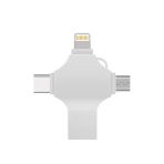 Otg 4In1 Cep Telefonu Çok Fonksiyonlu Usb Flash Bellek 128 Gb Type-C, Micro Sd Kart Okuyucu