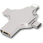 Otg 4in1 Cep Telefonu Çok Fonksiyonlu USB Flash Bellek 64 GB Type-C, Micro Sd ve Kart Okuyucu - Renkli