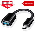 Otg Type c To USB Çevirici & Dönüştürücü Adaptör Kablolu Otg