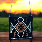 Otho Bag Etnik Kilim Desenli Unisex Heybe Çanta - Lacivert
