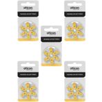 Oticon 10 Numara Işitme Cihazı Pili 5 Paket Toplam 30 Adet Kulak Içi Işitme Cihazı Pili