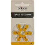 Oticon 10 Numara İşitme Cihazı Pili 6 Adet - 6' lı