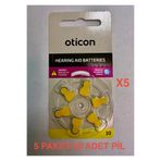 Oticon 10 Numara Kulak Cihazı Pili- 5 PAKET-30 ADET PİL-