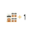 Oticon 13 Numara Işitme Cihazı Pili (5 Paket X 6= 30 Adet) + Hediye Mıknatıslı Fırça, Yesmed