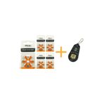 Oticon 13 Numara Işitme Cihazı Pili (5 Paket X 6= 30 Adet) + Hediye Pil Ölçer, Yesmed