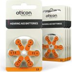 Oticon 13 Numara Kulak Cihazı Pili (10 Paket x 6 Adet = 60 Adet Pil) - 60'lı