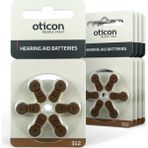 Oticon 312 Numara İşitme Cihazı Pili 30'lu 1,45 V Düğme Pil Tipi Yüksek Performans - 5'li
