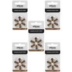 Oticon 312 Numara Işitme Cihazı Pili 5 Paket Toplam 30 Adet Kulak Içi Işitme Cihazı Pili