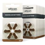Oticon 312 Numara İşitme Cihazı Pili 60'lı Düğme Pil 1,45 V Bej Renk Yüksek Performans - 10'lu