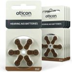 Oticon 312 Numara Işitme Cihazı Pili 6x5 30'lu