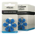 Oticon 675 Numara İşitme Cihazı Pili 60'lı 1,45 V Düğme Pil Tipi Yüksek Performans - 10'lu