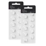 Oticon Değiştirmeleri için İşitme Cihazı Kubbeleri, Oticon Minifit Tek Havalandırmalı Bas Kubbeler (8 mm/2 Paket), Oticon İşitme Cihazı Malzemeleri için Evrensel Kubbeler.