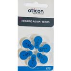 Oticon Işitme Cihazı Pili 6'lı No:675 - 2 X6=12 Pil