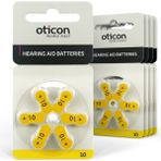 Oticon Işitme Cihazı Pili Oticon 10 Numara 6x5 30 Adet