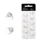 Oticon Minifit için İşitme Cihazı Kubbeleri, Oticon Kulak Kepleri Yedek Parça Aksesuarları (Çift Havalandırma 8mm) Oticon İşitme Cihazı Malzemeleri için Kubbeler Temizleme Kitleri (10 Adet)