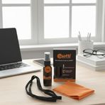 Otio Gözlük Temizleme Kiti, 30 Ml Sprey, Mikrofiber Bez ve Sporcu Gözlük İpi