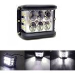 Oto Aksesuarcım Off Road LED Projektör Çalışma Sis Lambası Beyaz 3 Modlu Beyaz Flashlı 12 Ledli ONP0524
