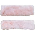 Oto Aksesuarcım Peluş Seyahat Emniyet Kemer Pedi Kılıfı 2'li Pudra Pembe - Açık Pembe