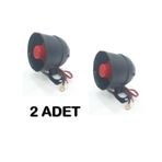 Oto Alarm Sireni 6 sesli 12 Volt 15 Watt 120 Db 2 Adet