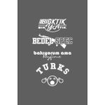 Oto Arka Cam Sticker Model 48 Beyaz 40*20 cm - Renkli - Standart
